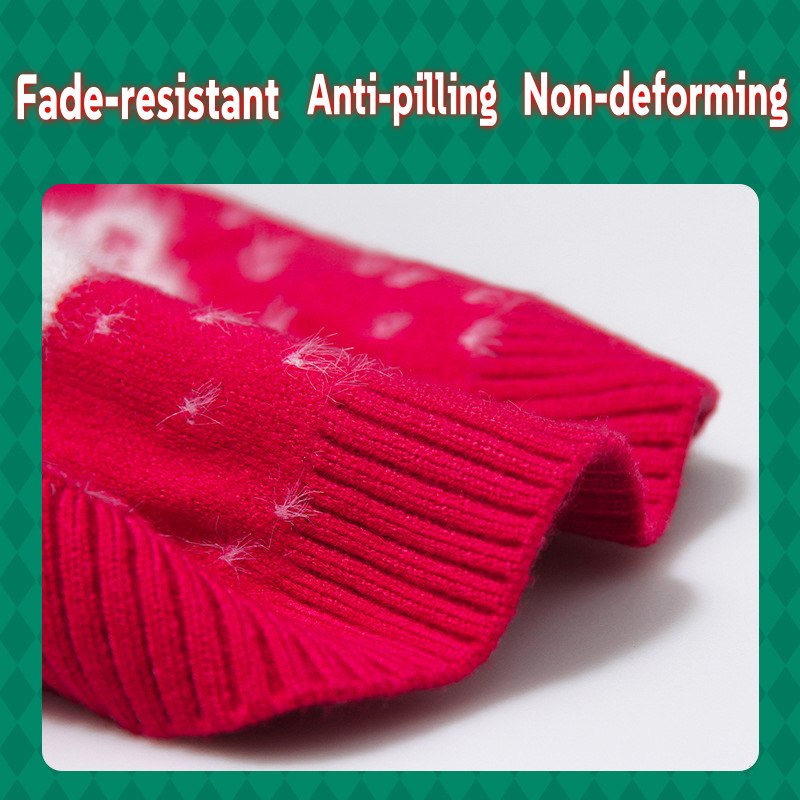 Christmas Sweater with Slanted Collar – Festive Holiday Outfit for Dogs
